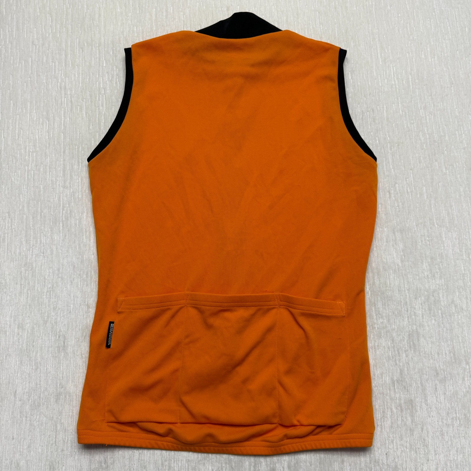 VTG Pearl Izumi UltraSensor Cycling Jersey Mens L Orange Rear Pockets Sleeveless