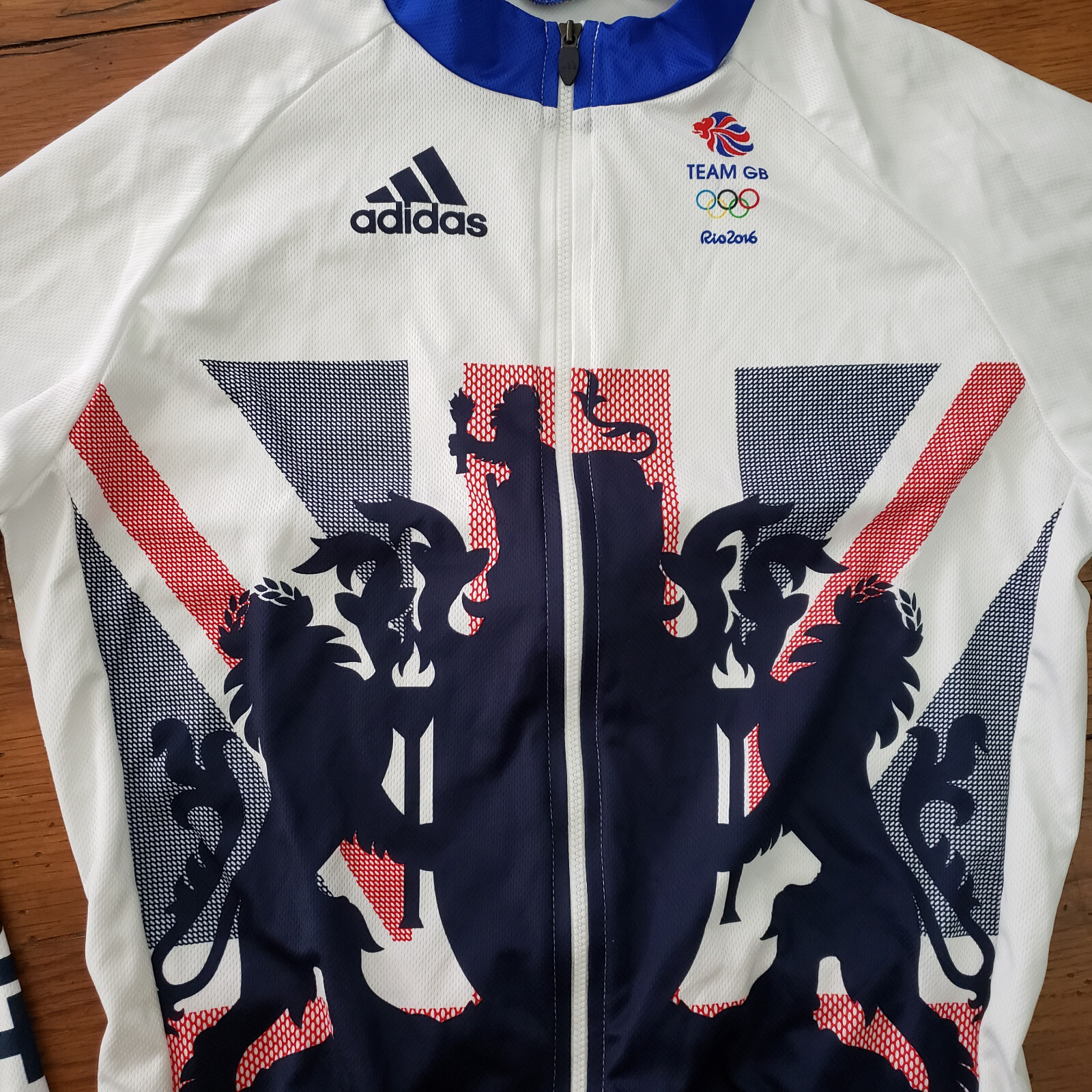 Adidas Cycling Jersey Mens M/L Beijing 2016 Oympics Team Great Britain GB UK LS