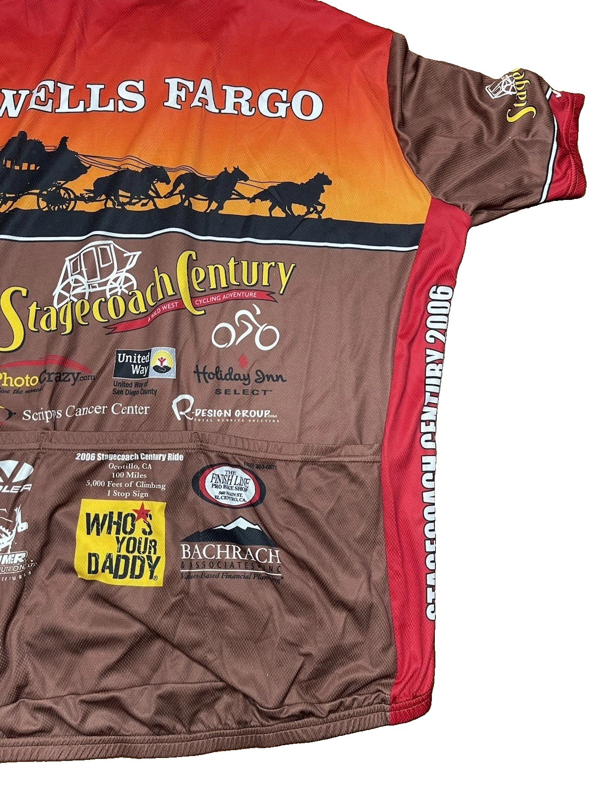 Men Voler Wells Fargo Multi Color Short Sleeve Full Zipper Red Brown Yellow XXL