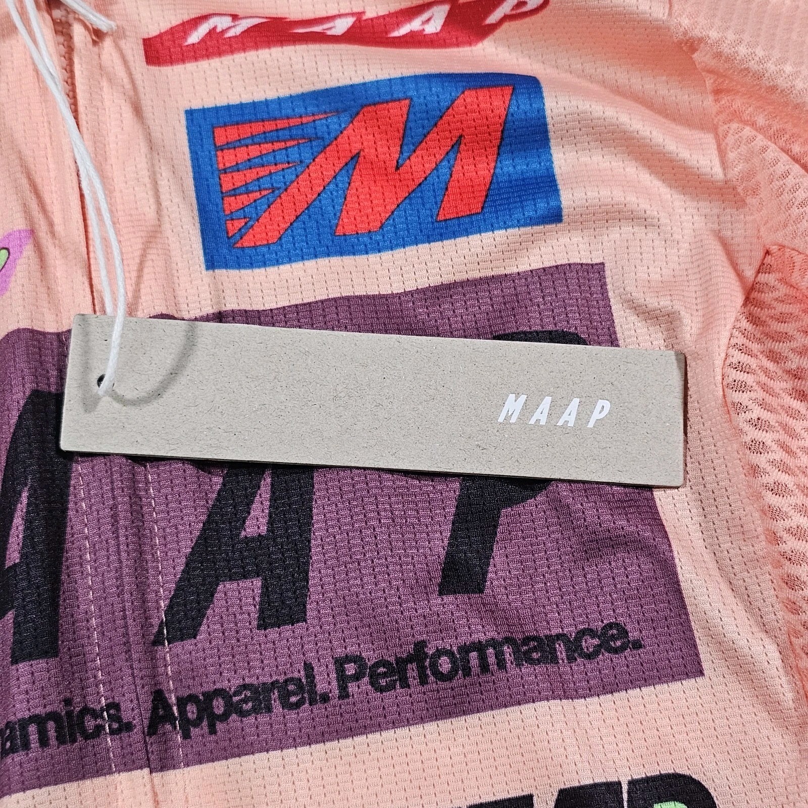 MAAP Women’s Cycling Jersey Drome Pro Air 3.0 Peach Breathable Pockets XXS 2XS