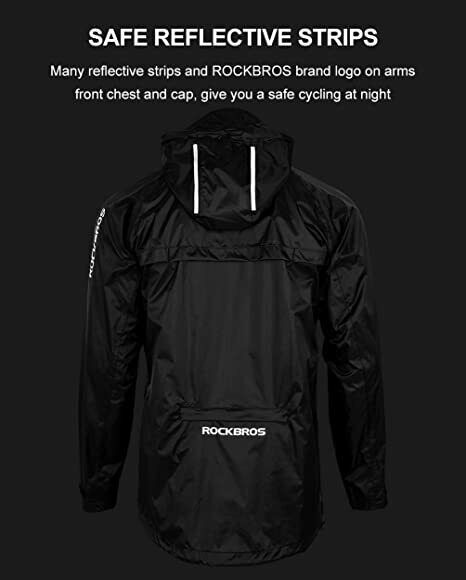 ROCKBROS Cycling Jacket Sets Bike Raincoat Rain Pant Waterproof Jersey Pant Suit