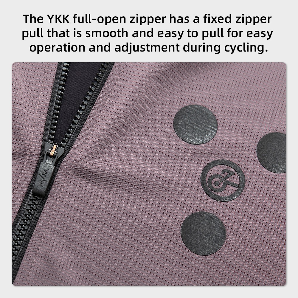 YKYW Men Cycling Jersey Summer Short Sleeve Breathable Bike Pro Shirt 5 Pockets