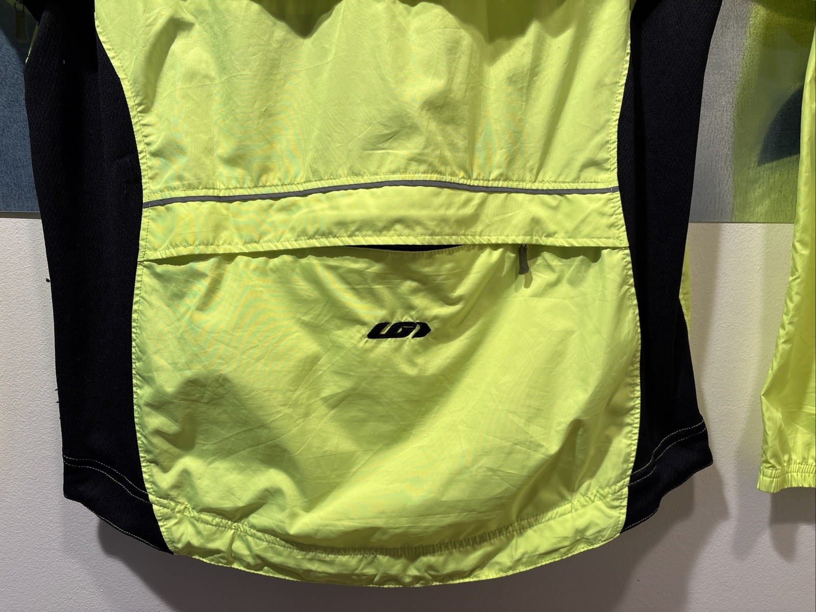 Cycling Jacket Vest LG Louis Garneau Convertible Cabriolet Hi-Vis M