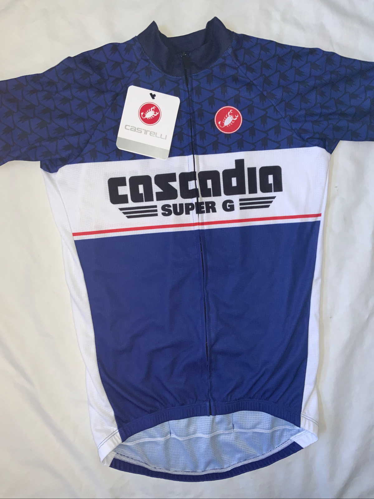 Full zip Castelli bike Cycling Bicycle Jersey mens S NW Cascadia Super G