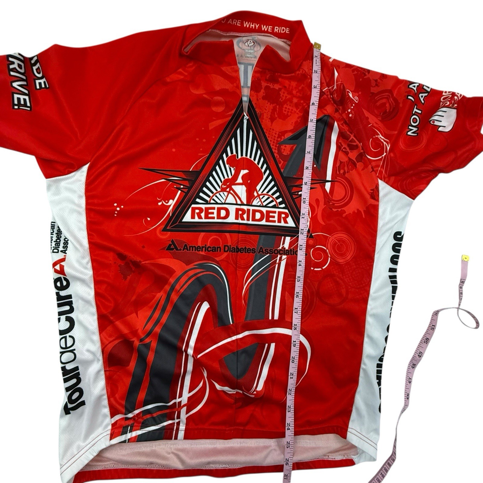 Lot Of 3 Primal Cycling Jerseys Men Size XL Peak 1 ALZ MS Diabetes Short Sleeve