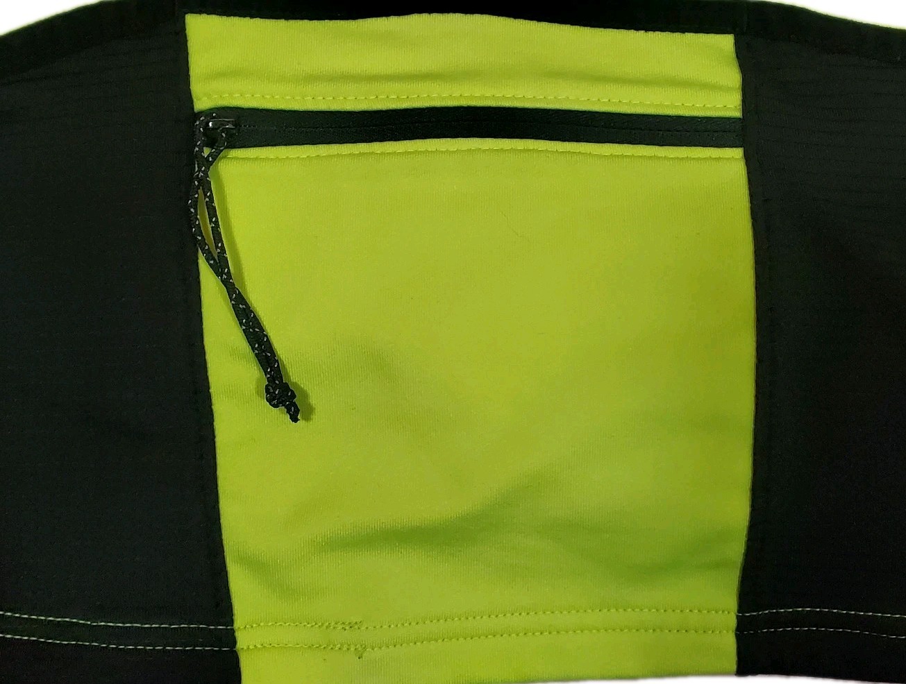 Brooks VaporDry Cycling Jersey Mens L Hi-Vis Reflective Half Zip Rear Pocket
