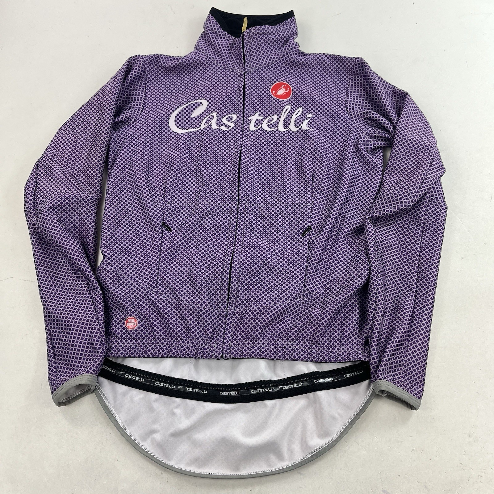 Castelli Furba Windstopper Womens Cycling Jacket Purple Size Small Rosso Corsa
