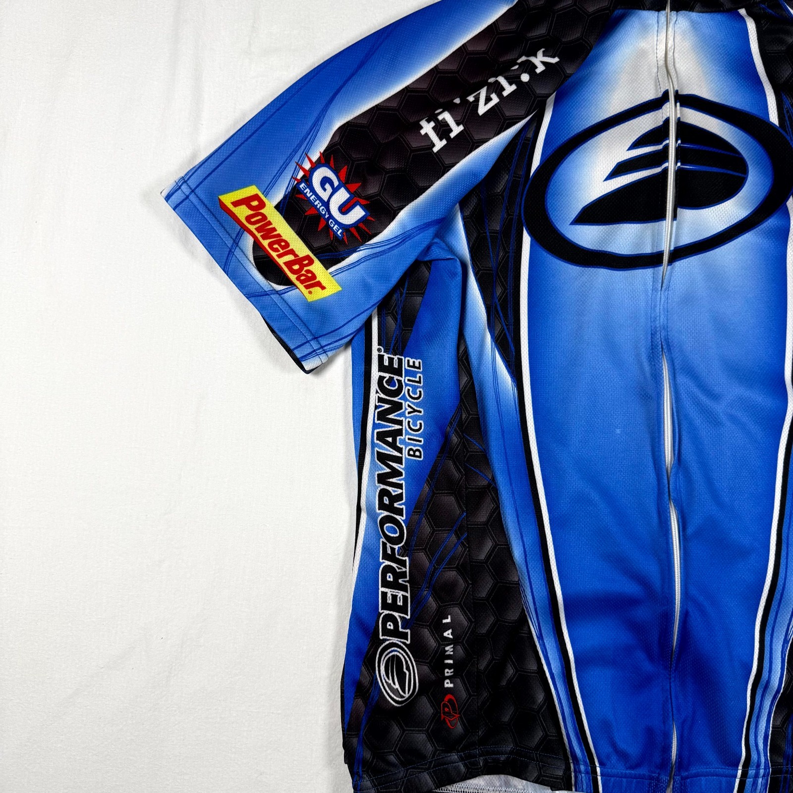 Primal Cycling Jersey Mens XL? 44″ Chest Multi Colorblock Performance Bicycle