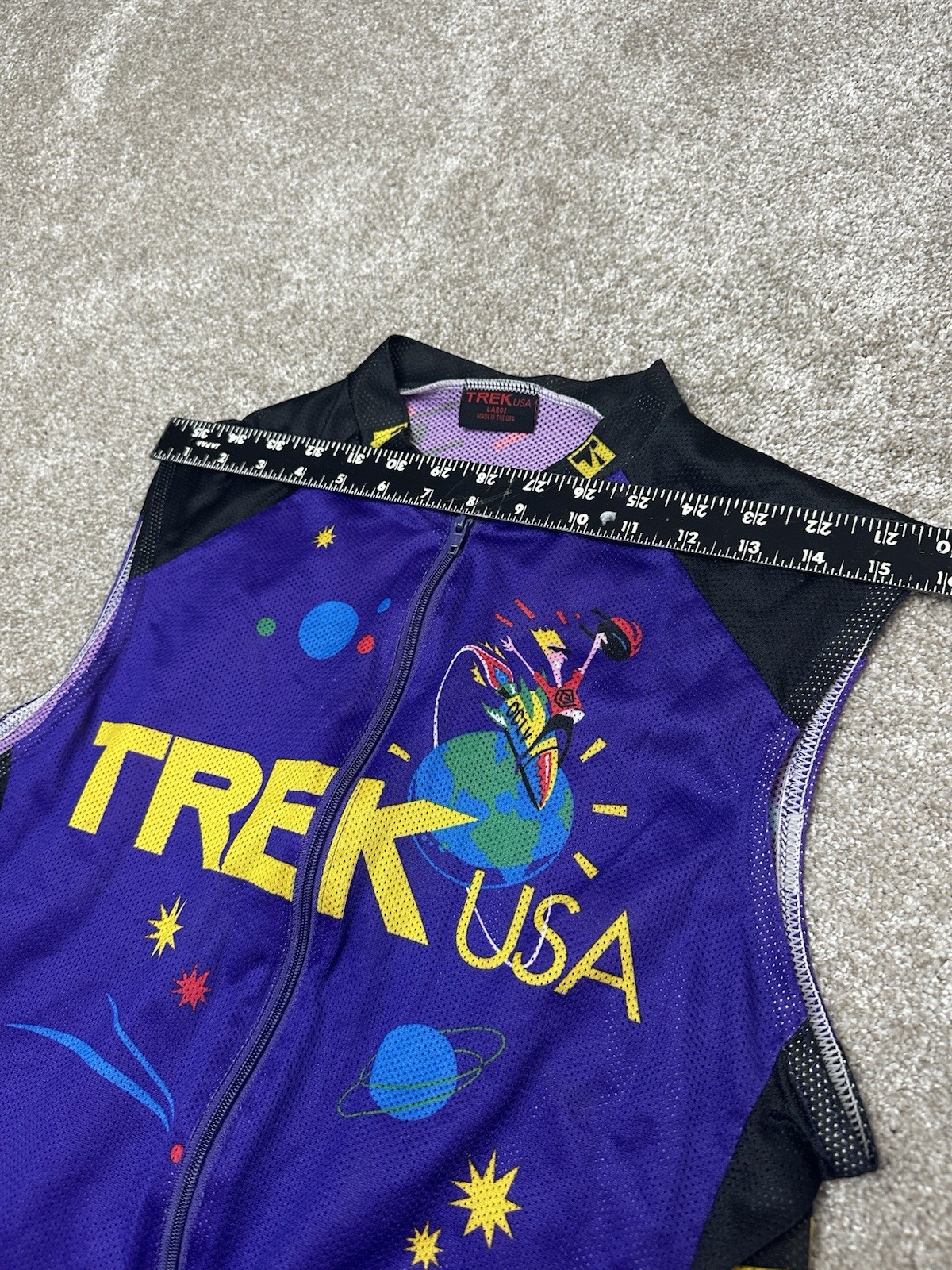 Trek Rocket Boy Cycling Jersey Mens Large 1997 Made In USA Vintage 90s OCLV