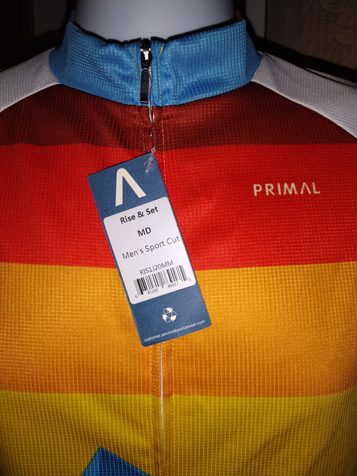 Primal Rise and Set Men’s Sport Cut Cycling Performance Bike Jersey M Bicycle