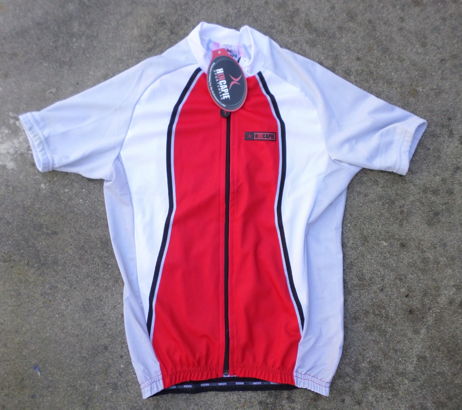 Hincapie Men’s Short Sleeve Cycling Jersey – Full Zip – Size S – New