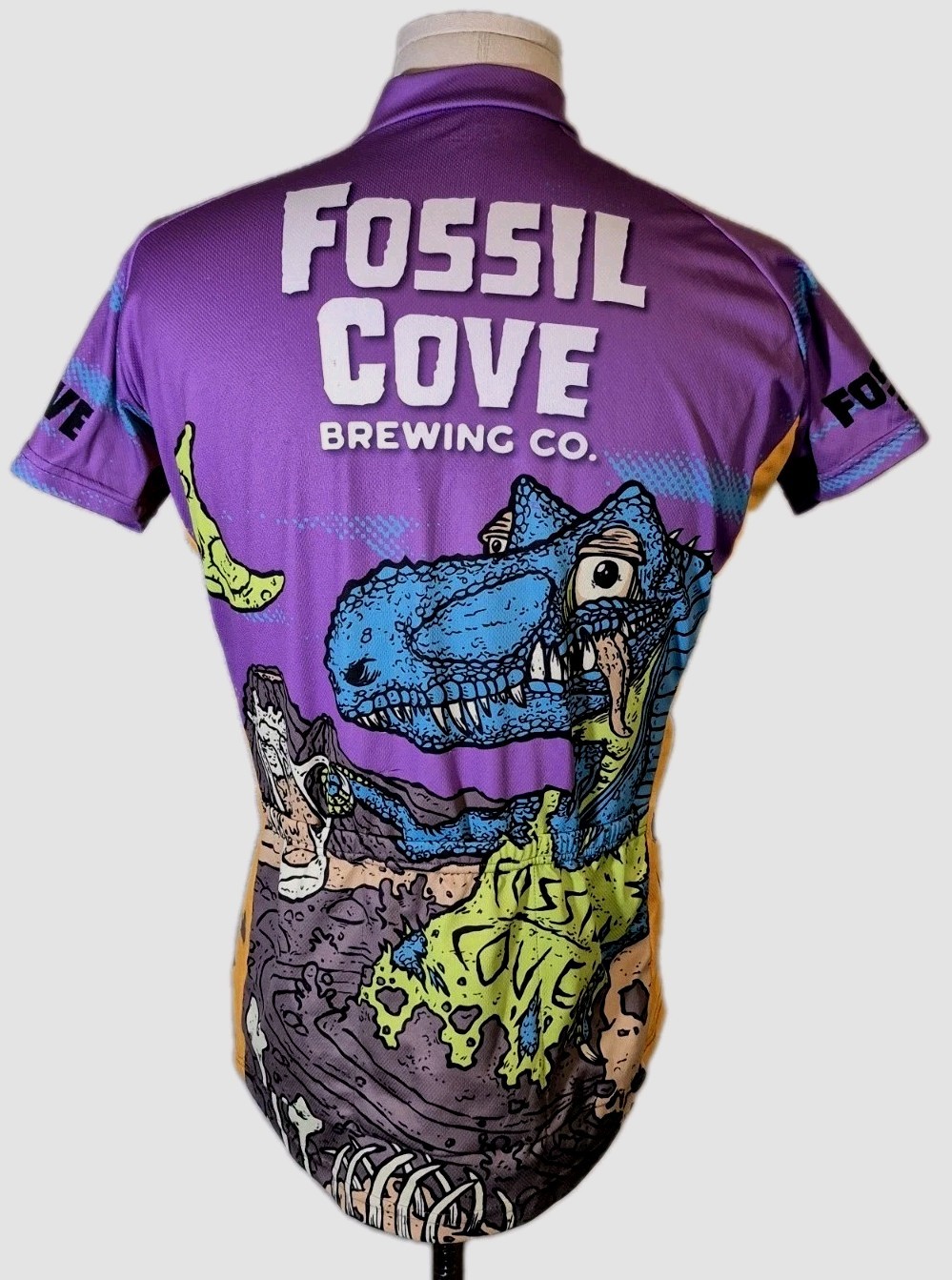 Primal Women’s Cycling Jersey Awesome AOP GRAPHIC Full Zip Sz XL Fossil Cove