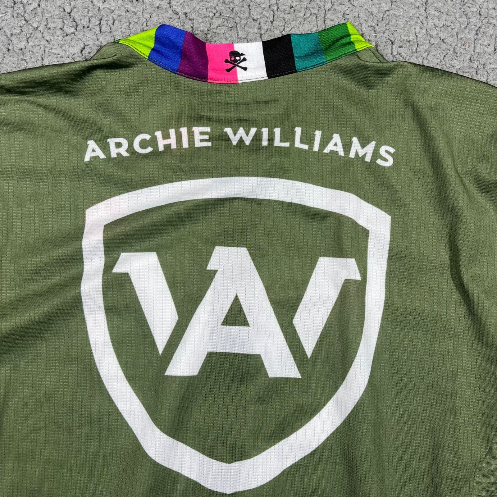 Castelli Archie Williams Mountain Bike Team Jersey Mens Medium Green MTB Cycling