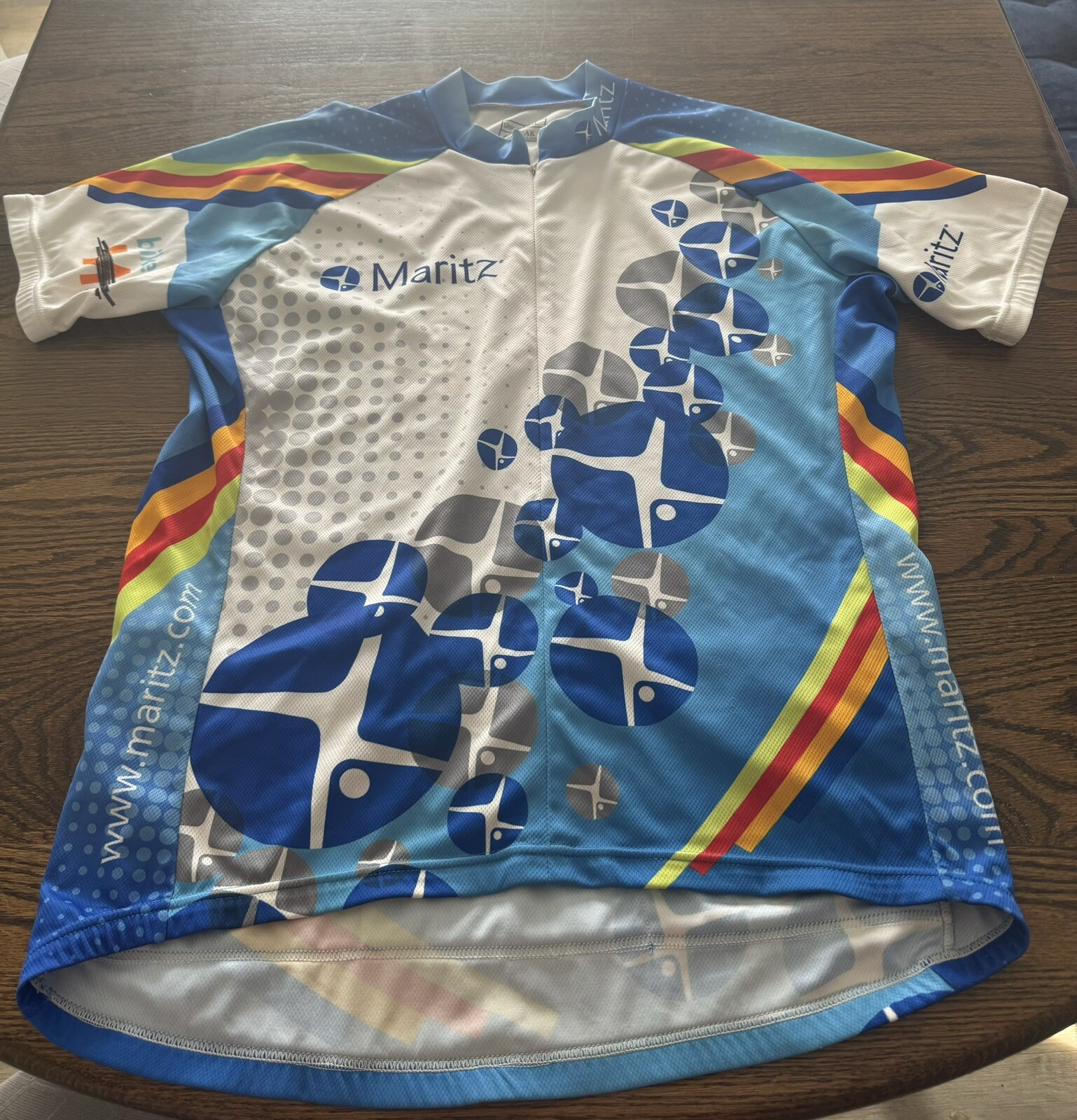 Unisex Peak 1 Cycling Jersey half zip with 3 pockets Multi color