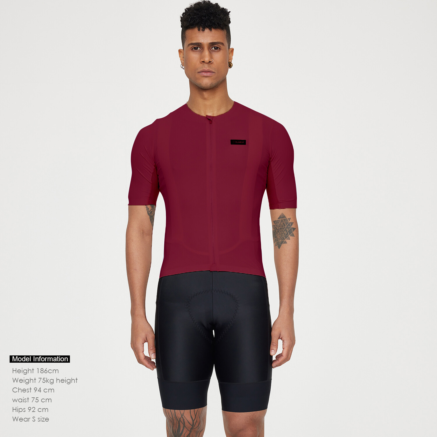 Men Summer Cycling Jersey Short Sleeve UPF50+ MTB BikeJersey activewear