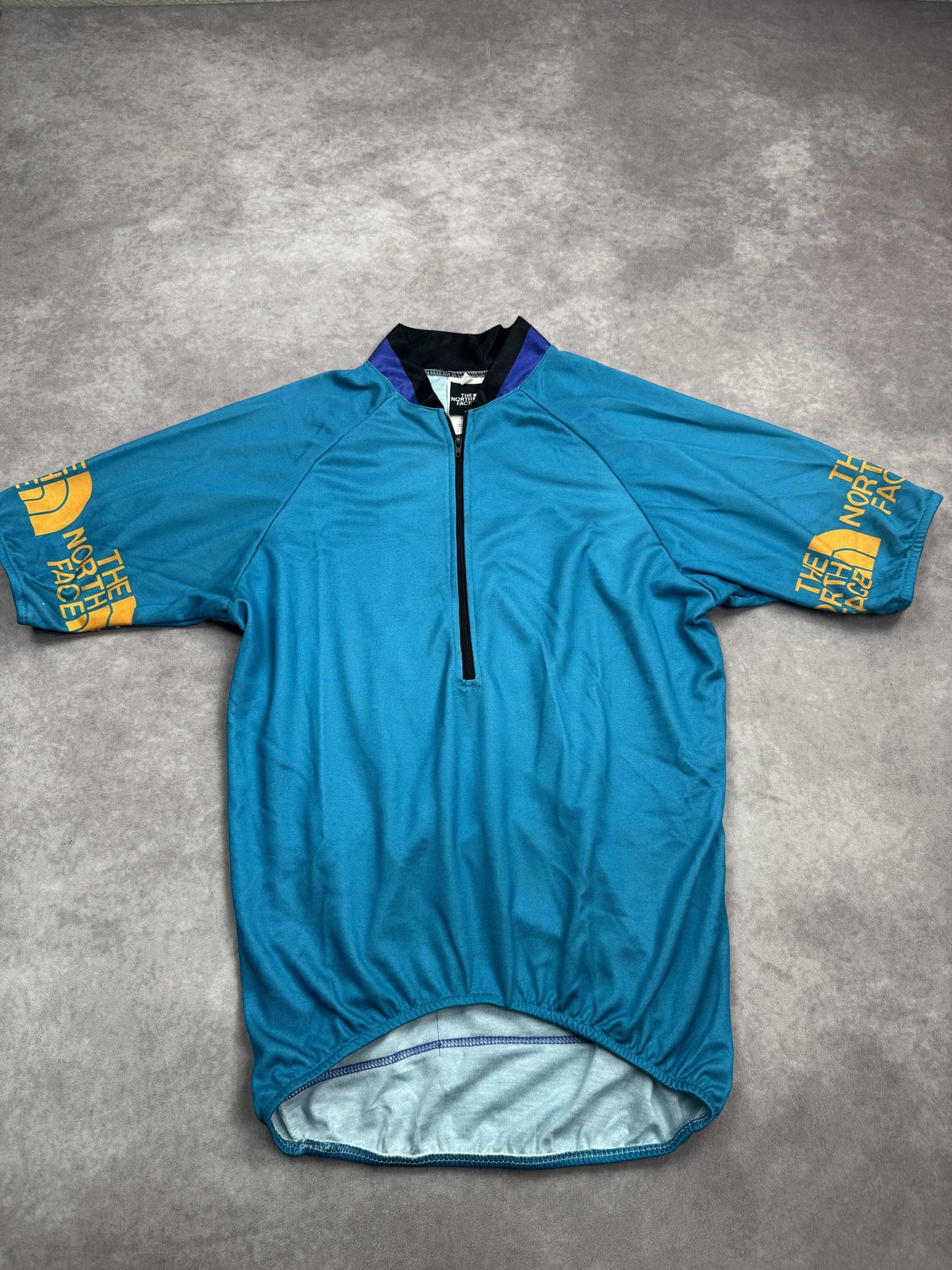Vintage The North Face Cycling Jersey Small USA Made 90s Bike Shirt Tee