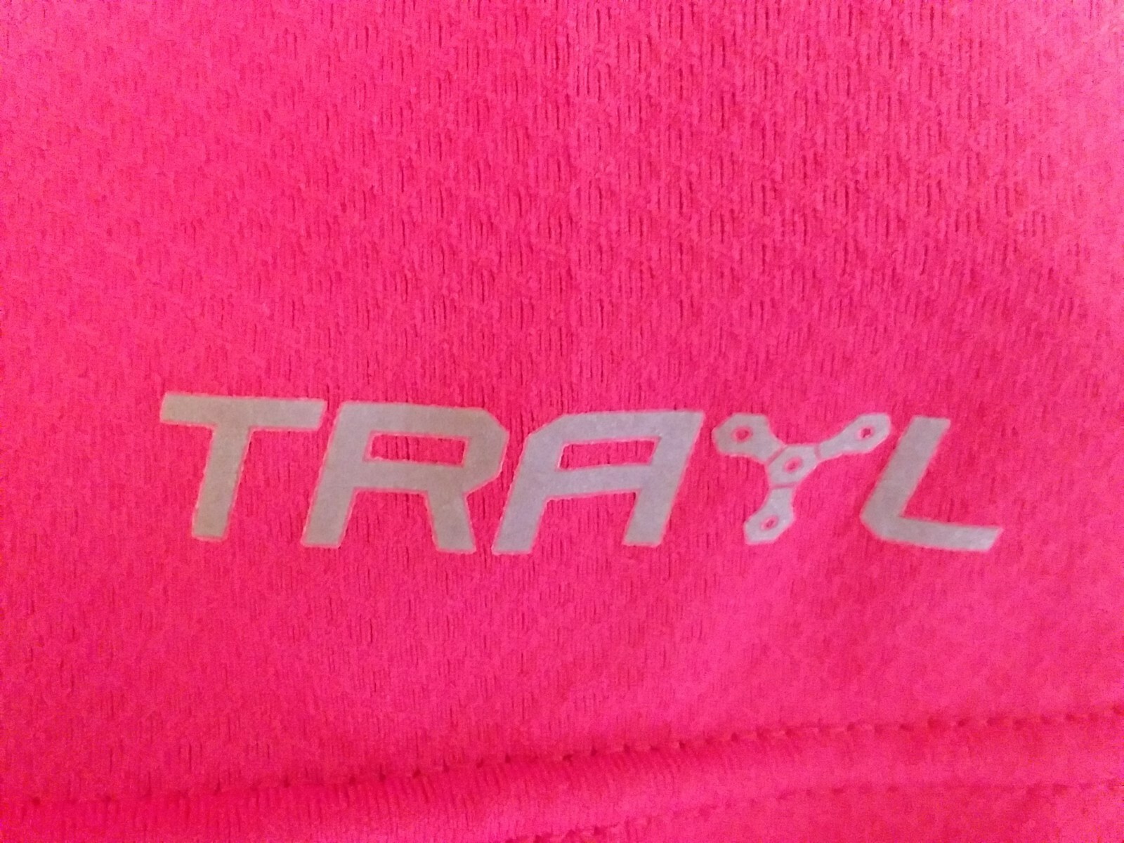 TRAYL 1/2 zip Cycling Jersey Mens Large Red/Black EUC