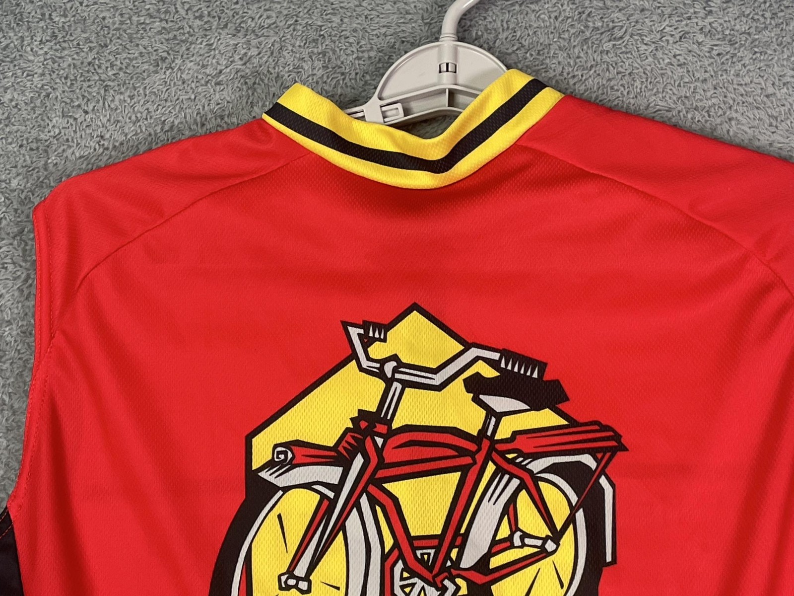 New Belgium Verge Sleeveless Cycling Jersey Mens XL Red Fat Tire Amber Ale