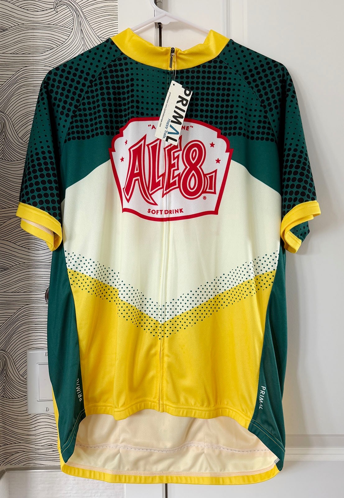 Cycling Jersey Full zipper- Size XL – Ale 8-1, Primal-NEW