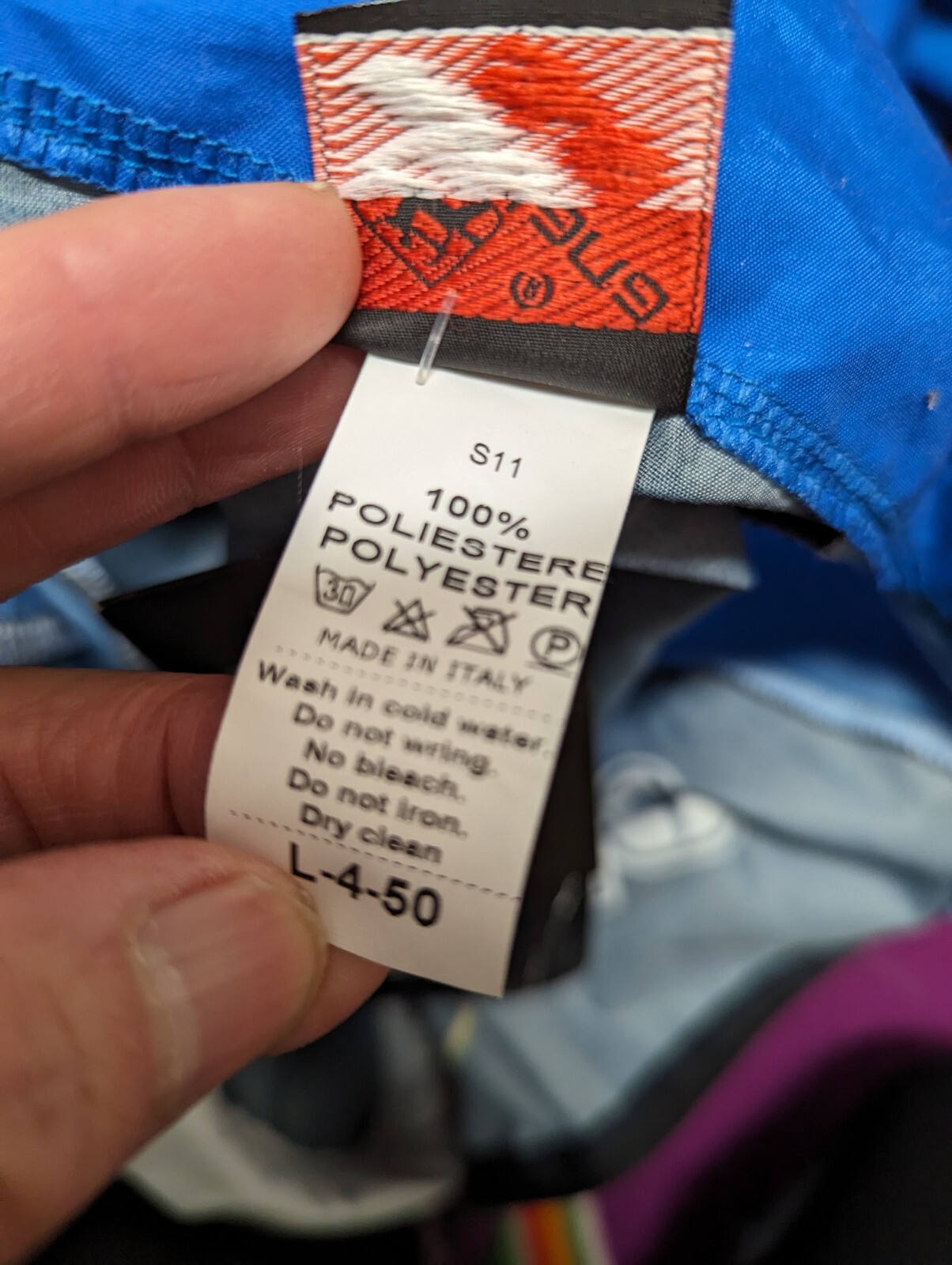 BRAND NEW W TAG GIORDANA CYCLING JACKET LIGHT WEIGHT NYLON MEN L ITALY JERSEY