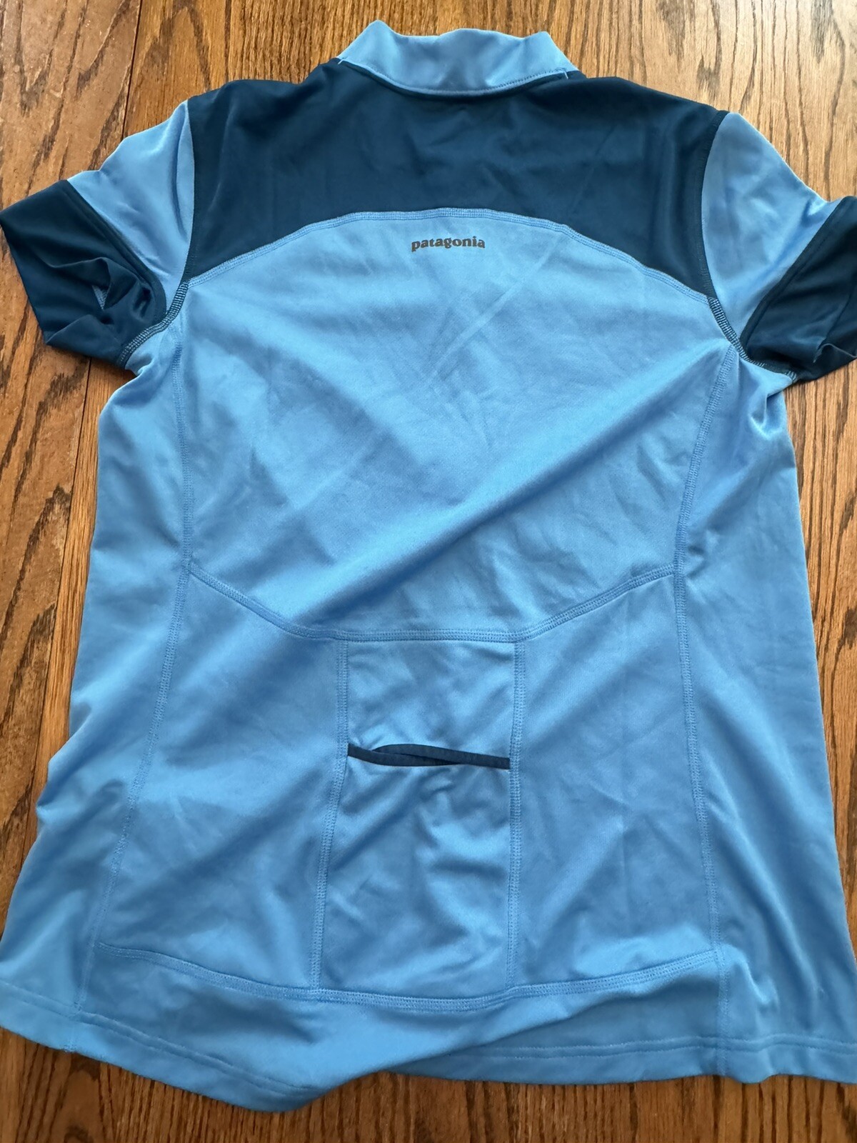 Patagonia Crank Craft Bike Jersey Radar Blue Medium Bike Cycling