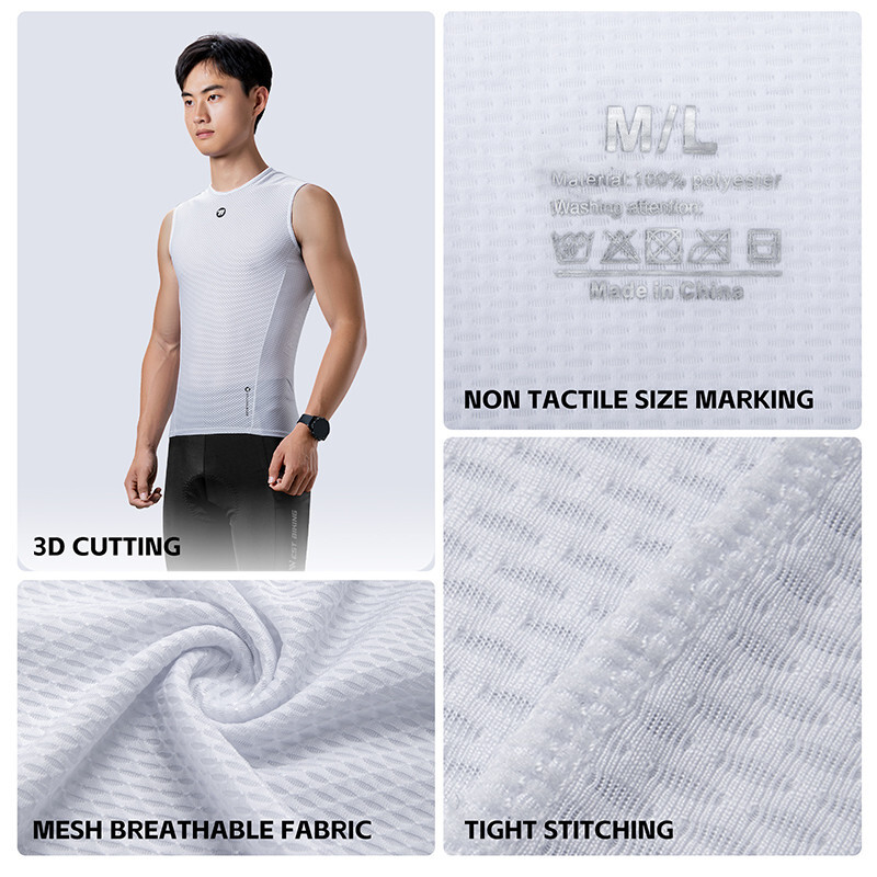 Sleeveless Cool Mesh Base Layer Lightweight Running fitness Cycling Undershirt