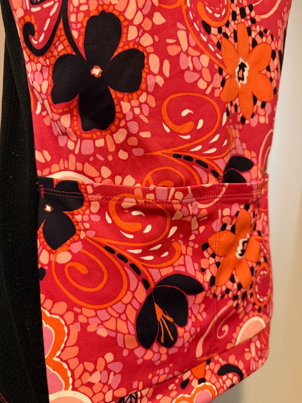 TERRY Womens Sleeveless Floral Cycling Shirt Top – Sz Large