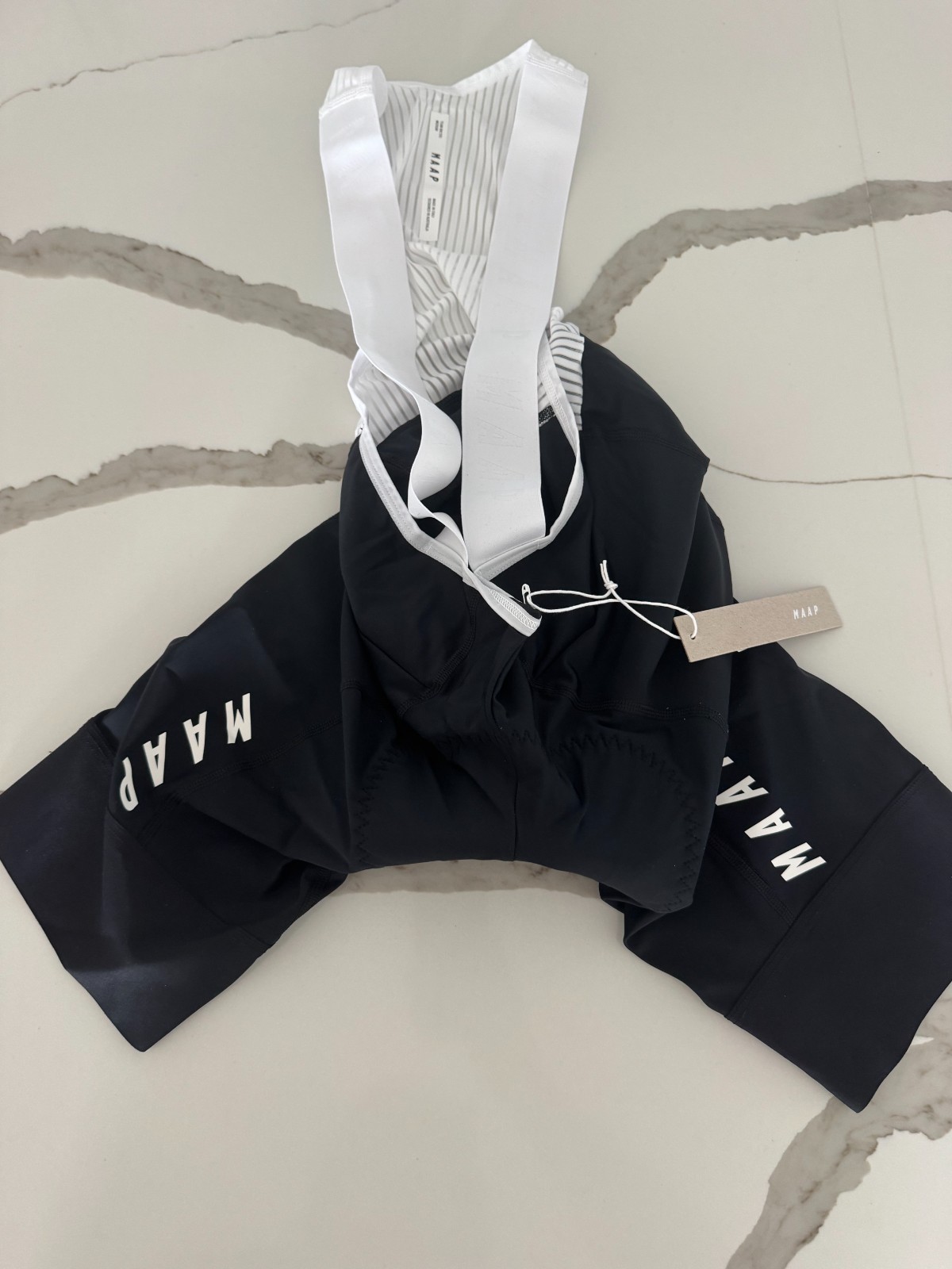 MAAP Men’s Team Bib Evo Size Medium In Black/White – MSRP $295