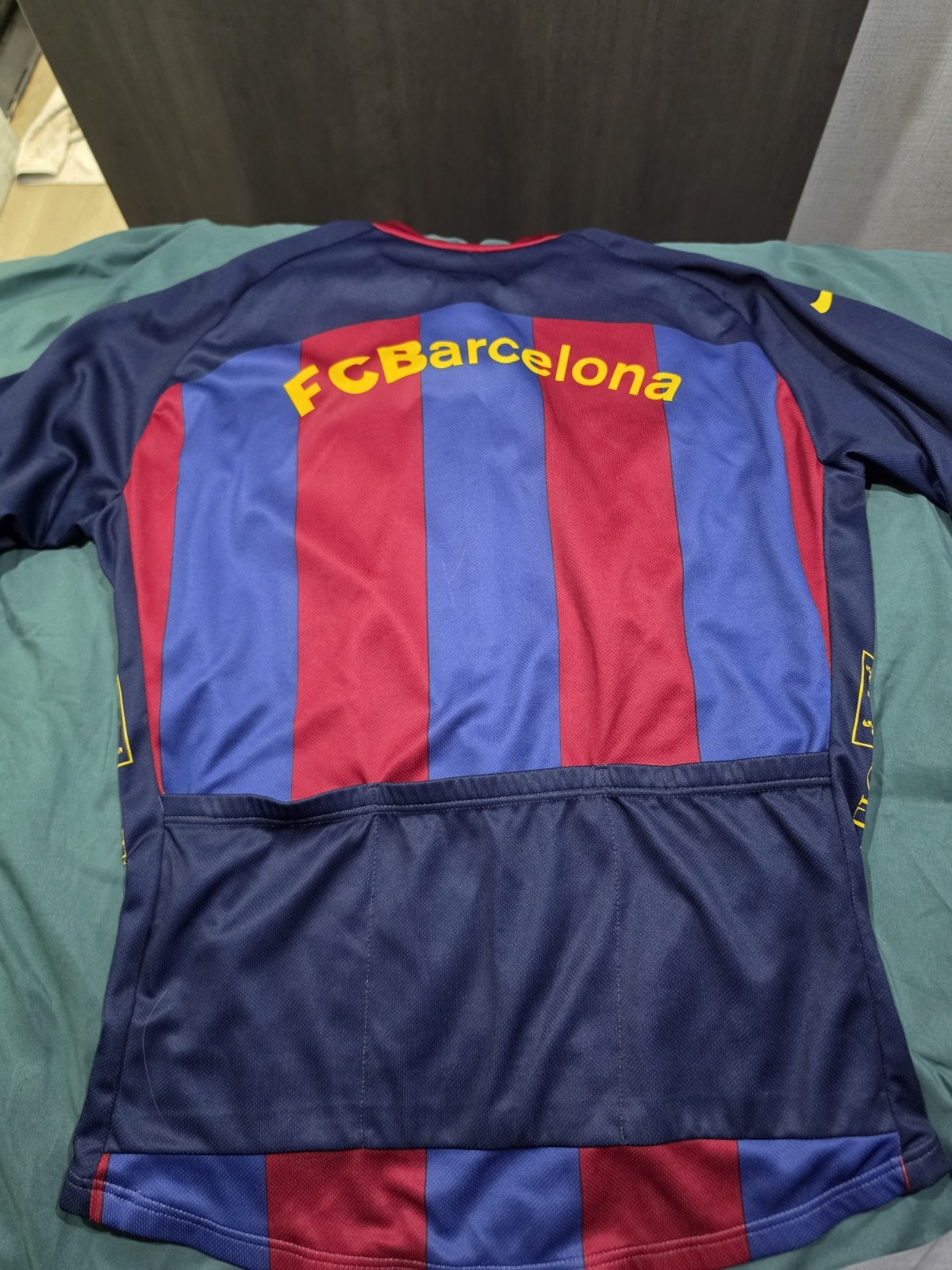Nike FC Barcelona Cycling Jersey XL Full Zip Made In Italy Rare Excellent
