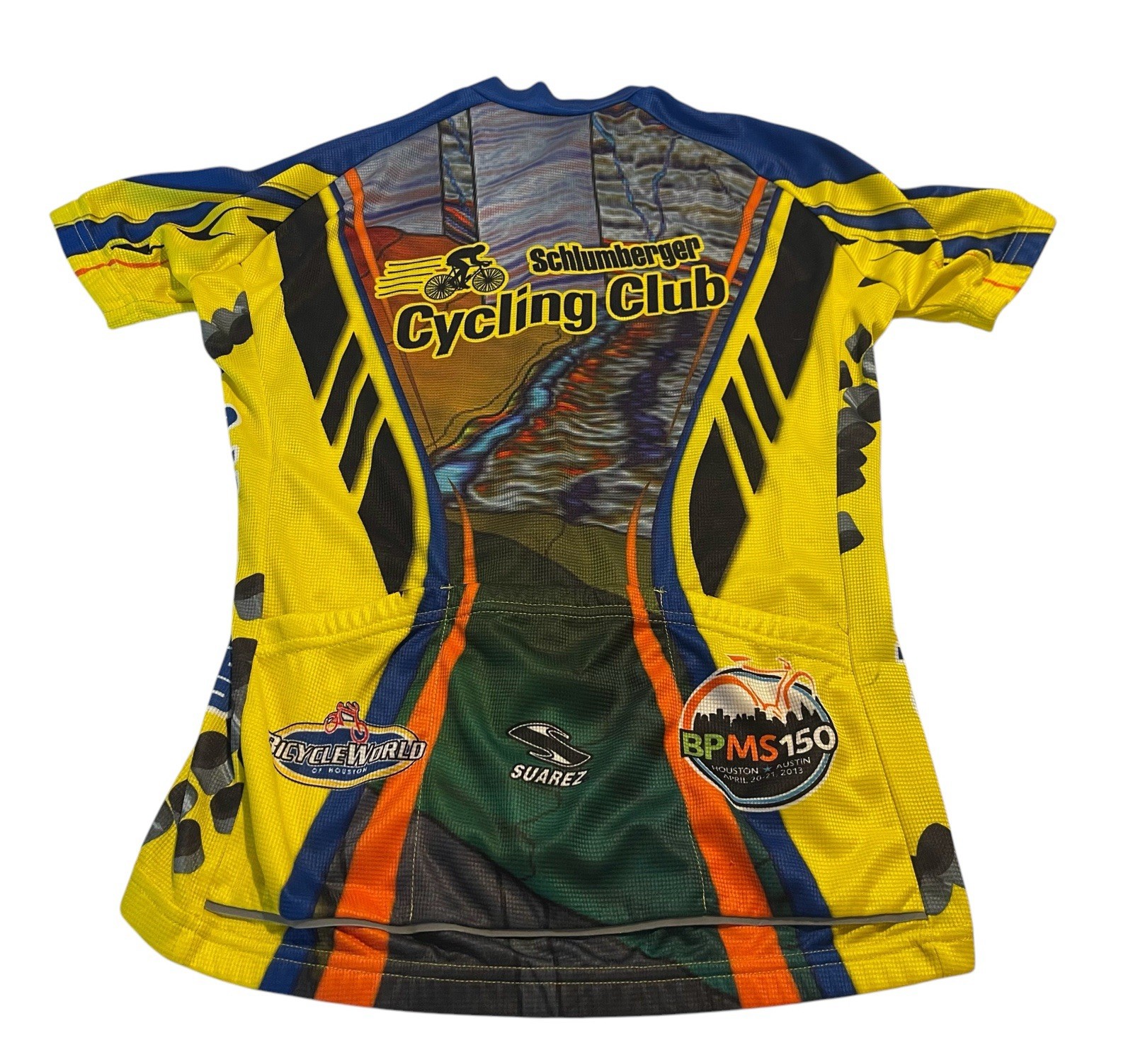 SCHLUMBERGER SUAREZ Cyclist Club BPMS 150 Short Sleeve Jersey Size Small