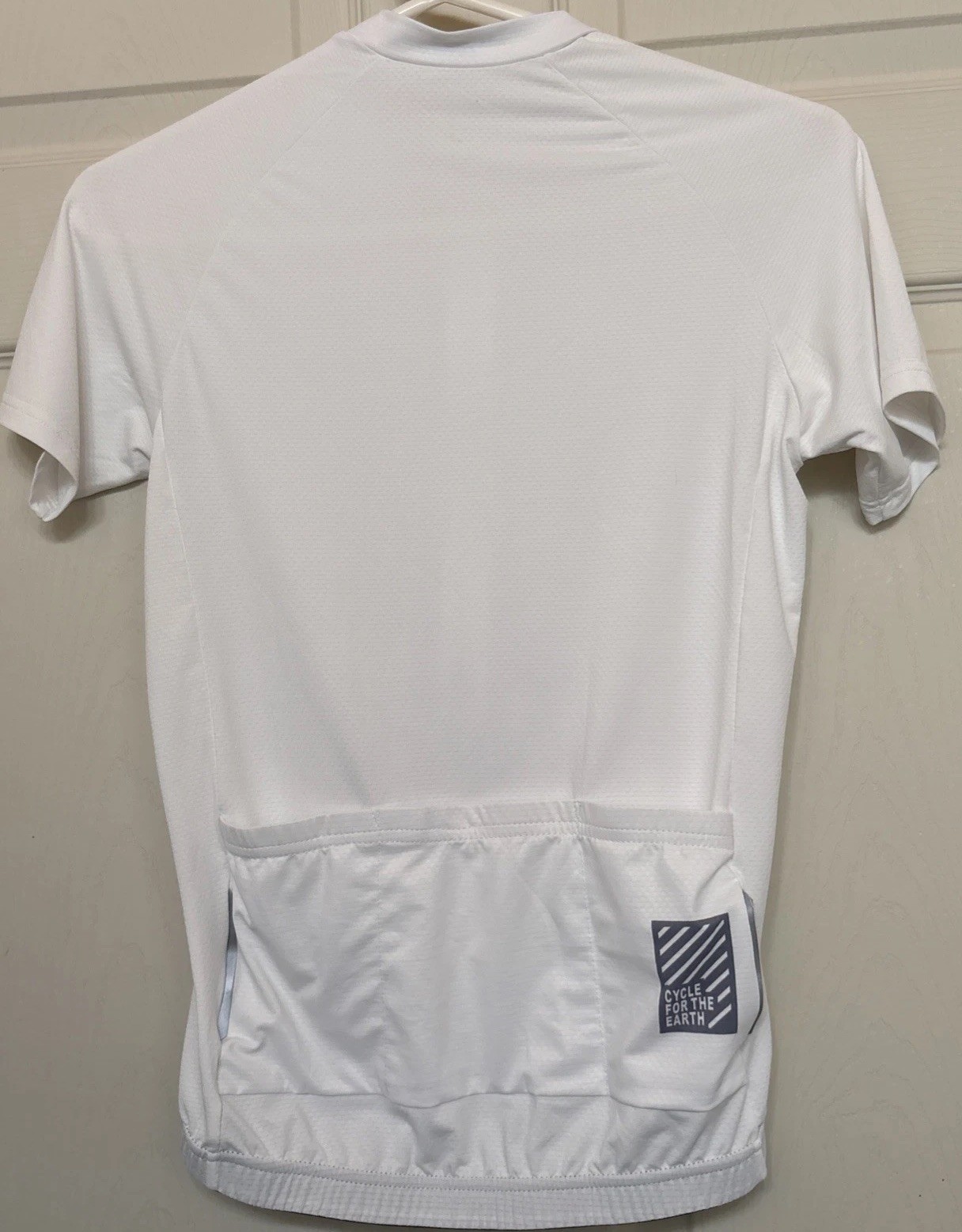 Wulibike Womens M Cycling Jersey Breathable Short Sleeve White Bike Top Pockets