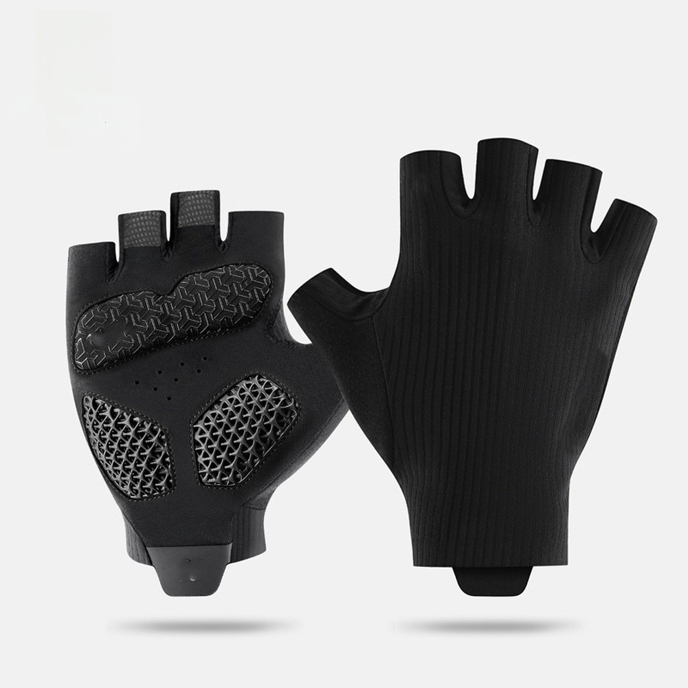 Shock Absorbing Gel Gloves Half Finger 3D Printed for Mountain Cycling