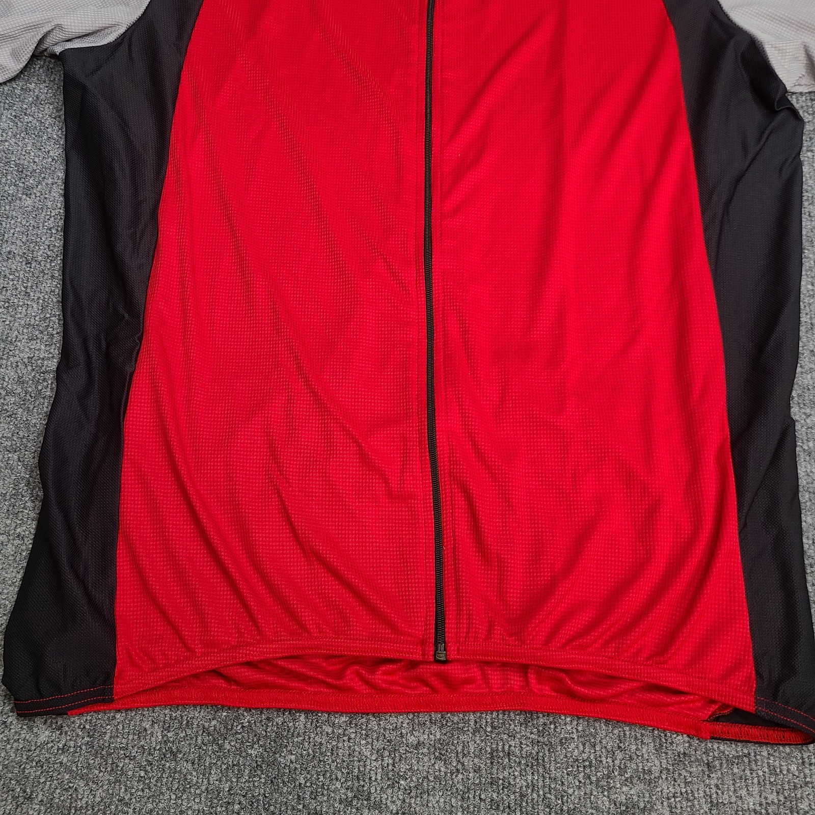Performance Shirt Mens Large 2XL XXL Red Gray Zip SS Ultra Cycling Jersey New