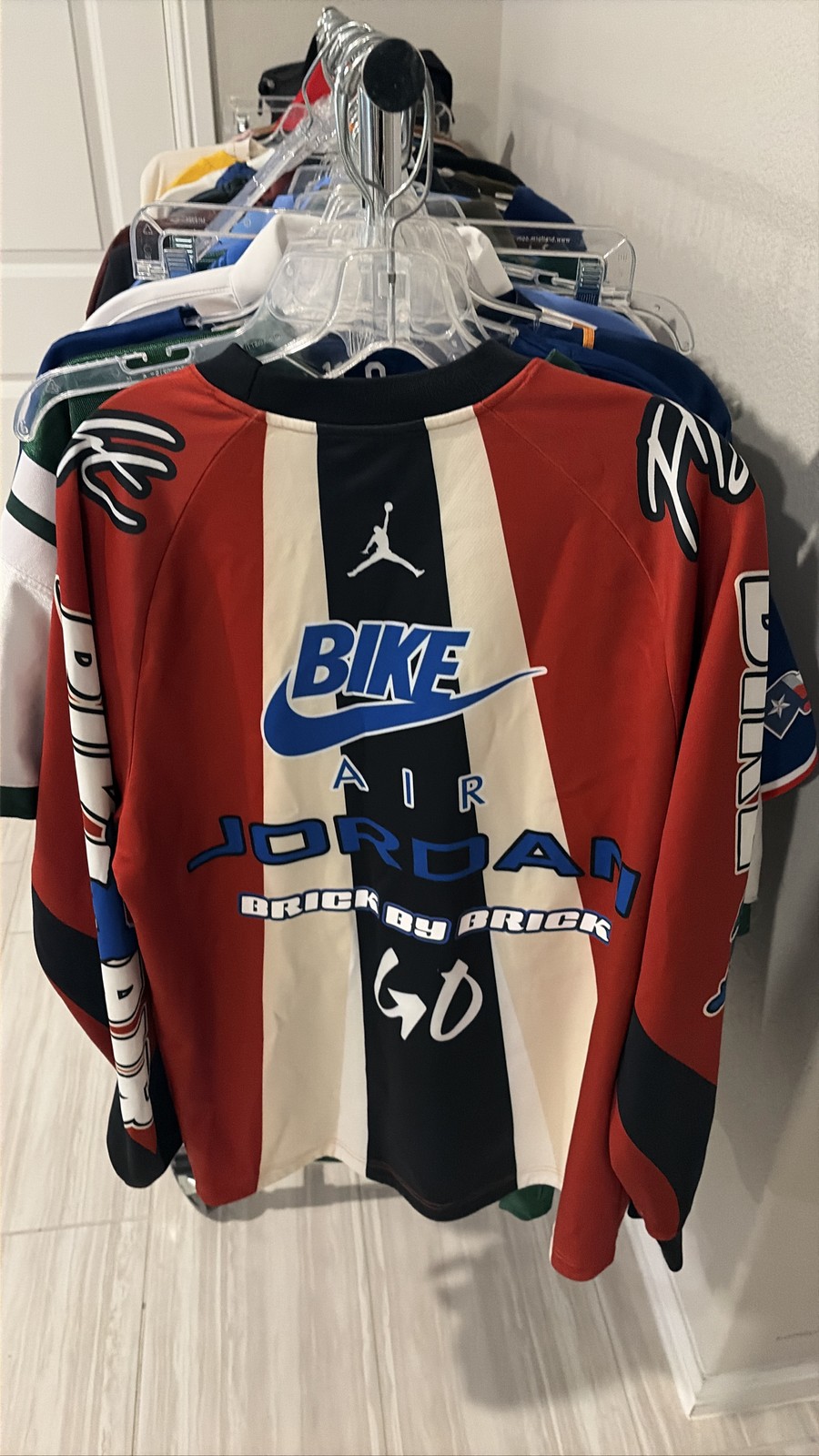 Jordan x Nigel Sylvester Bike Air BMX Jersey Cinnabar Men’s Small Hq1729-623
