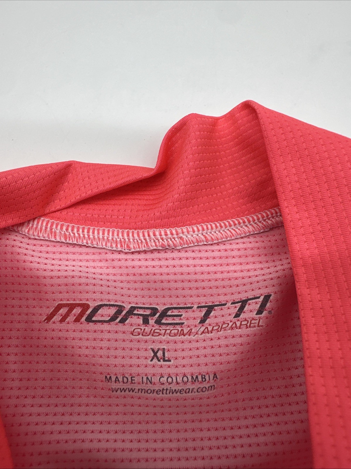 Moretti Cycling Shirt Women X-Large Full Zip High Neck Graphic Print..#30605