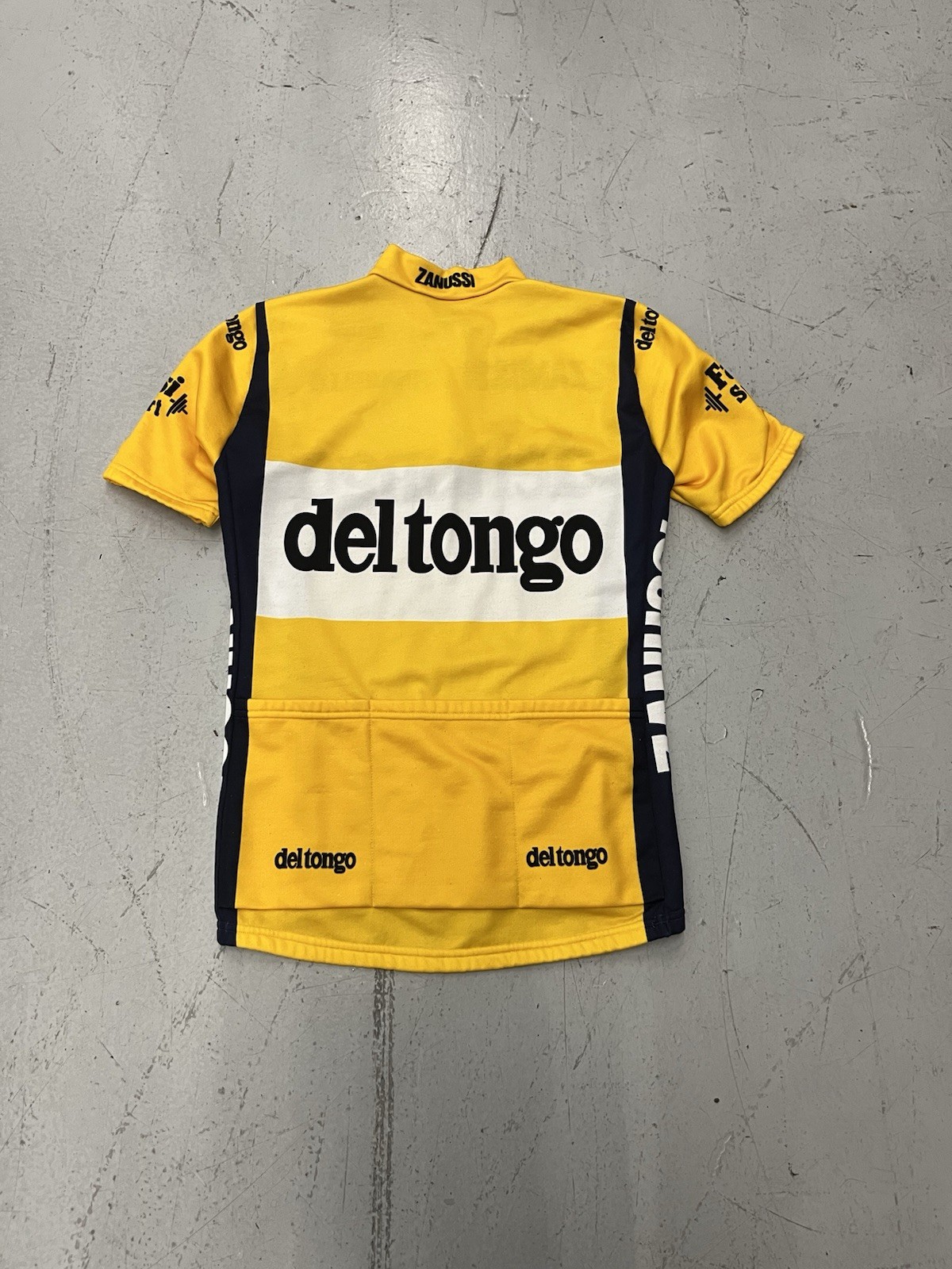Vtg Santini Del Tongo Pinarello Cycling Jersey MEDIUM Made In Italy Bicycle Velo