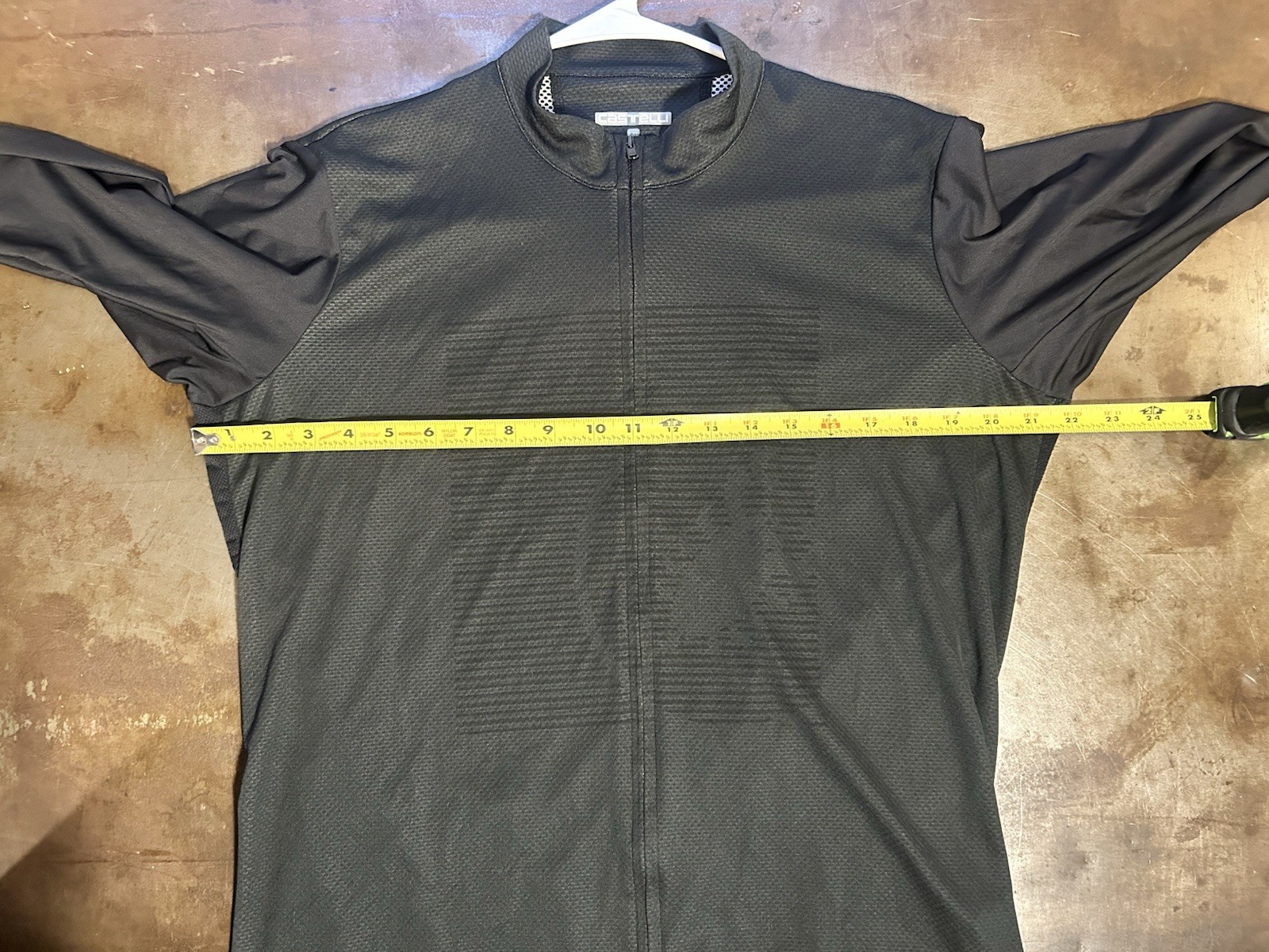 Castelli Bagarre Cycling Jersey Mens Sz 2XL Black Full Zip Short Sleeve Racing