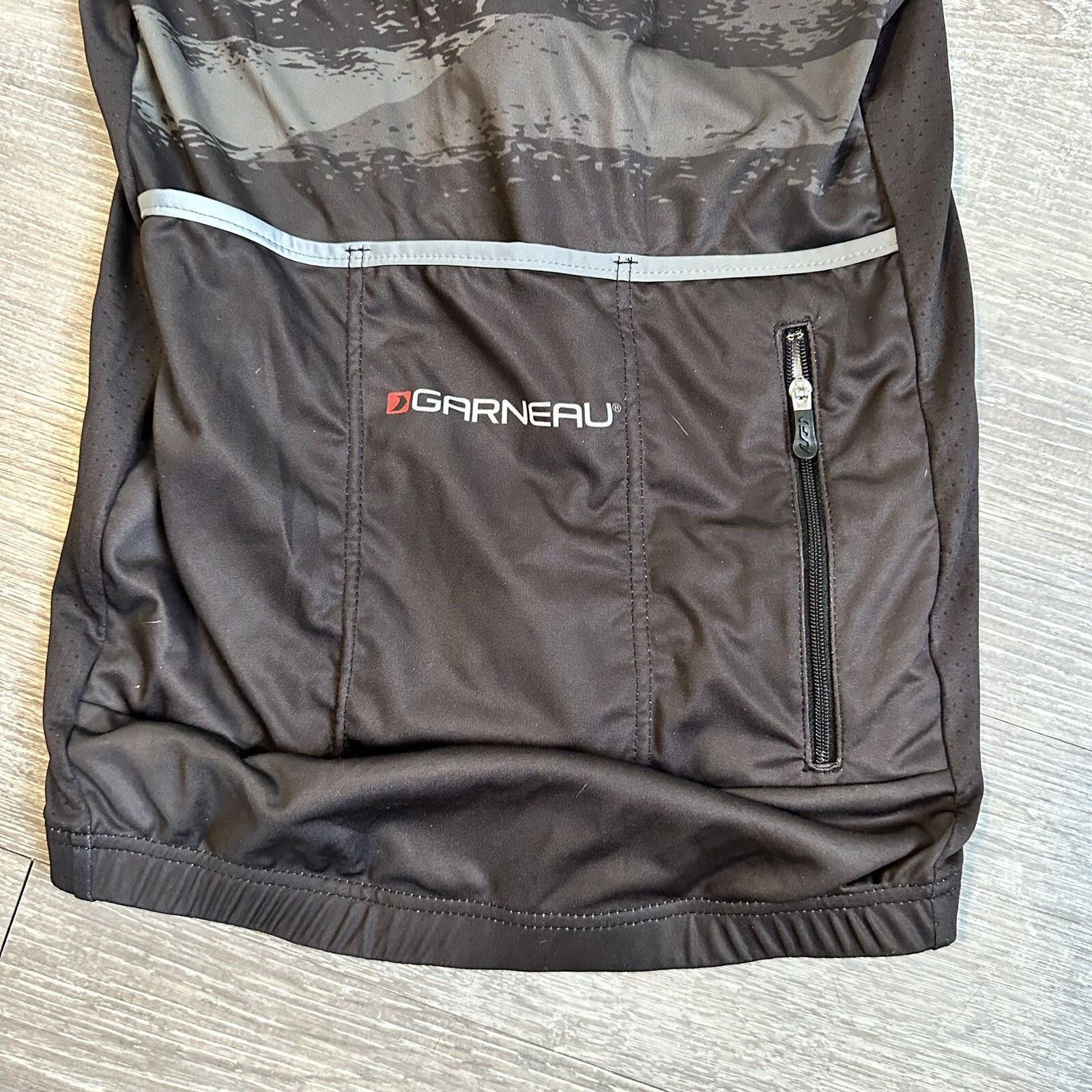 NWT Men’s XS LOUIS GARNEAU Pacer Jersey Cycling S/S Full Zip Black Extra Small