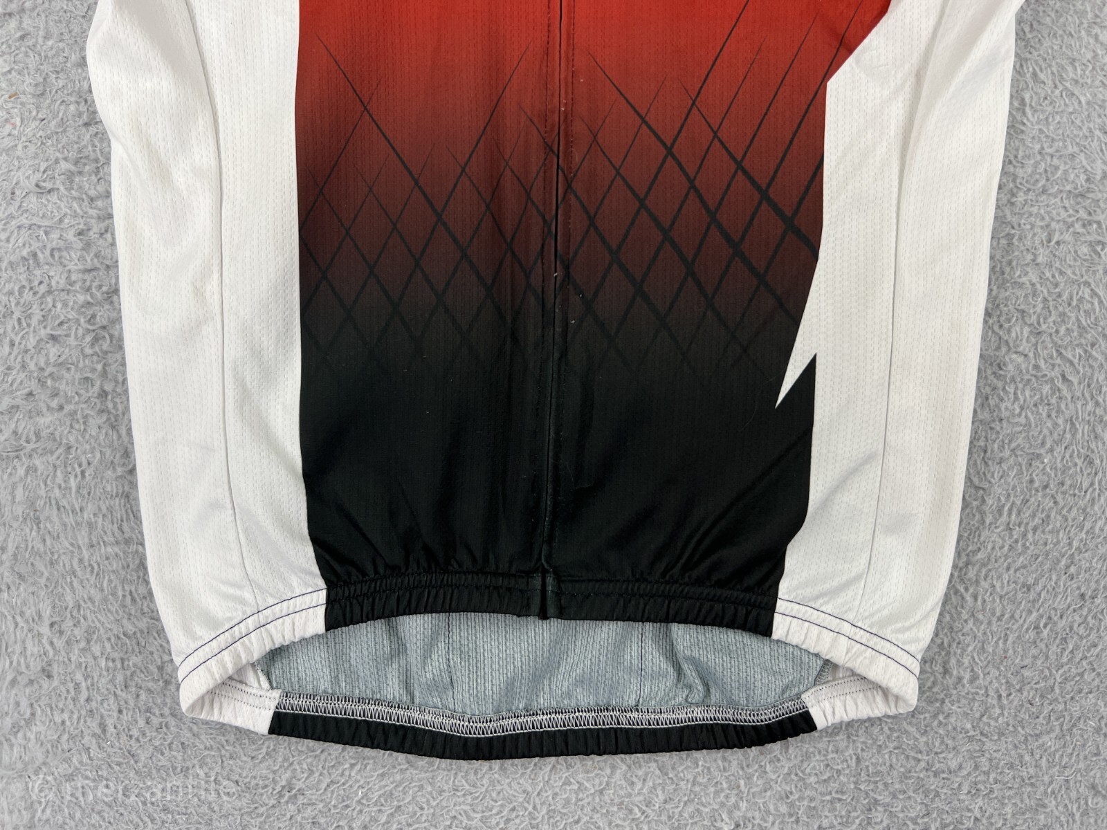 Fly Racing Cycling Jersey Mens Small White Red Full Zip 100% Polyester Pockets