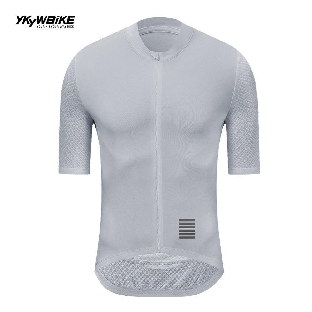 YKYWBIKE Mens Bike Cycling Jersey Short Sleeve Top Bicycle Shirt Maillots Pocket