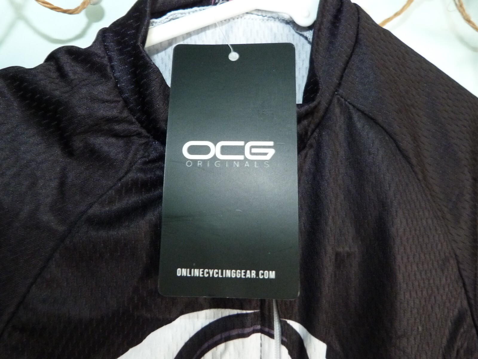 Cycling SS Jersey XXS Women’s NWT Black Cat Clawing Black White Orange OC Gear