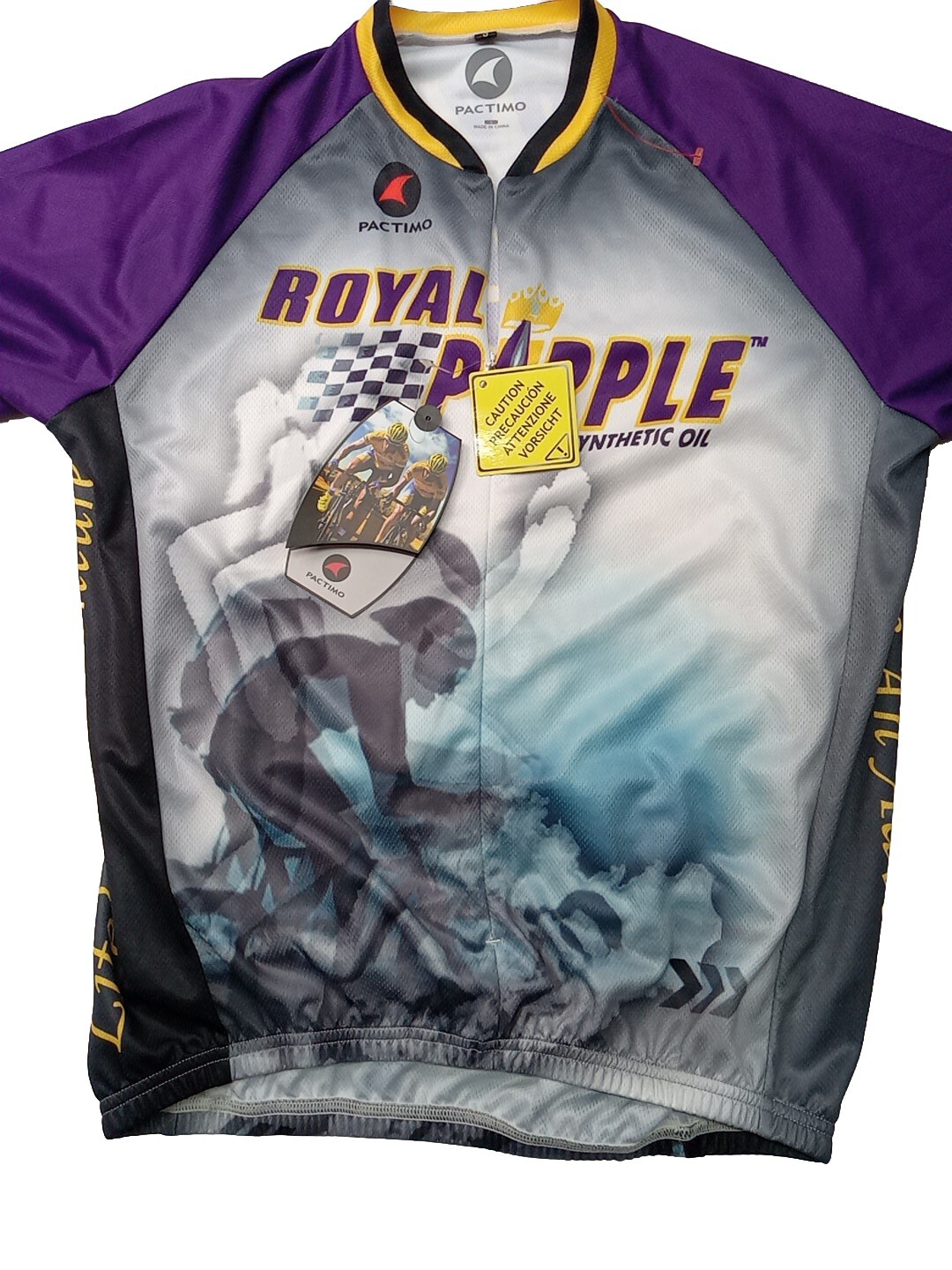 Medium Pactimo Men’s Jersey- Royal Purple Synthetic Oil -Life’s An Adventure