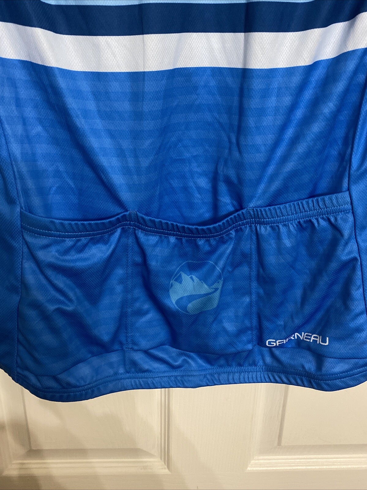 Garneau Women’s Sport Fit Jersey Sz L Back Roads Compression Cycling Pocket Zip