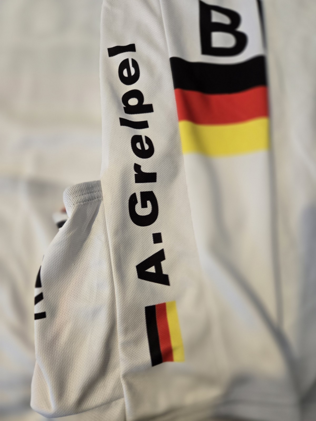 Lotto Belisol Cycling Jersey XXL White Red Yellow Black 100% Polyester Pro Team