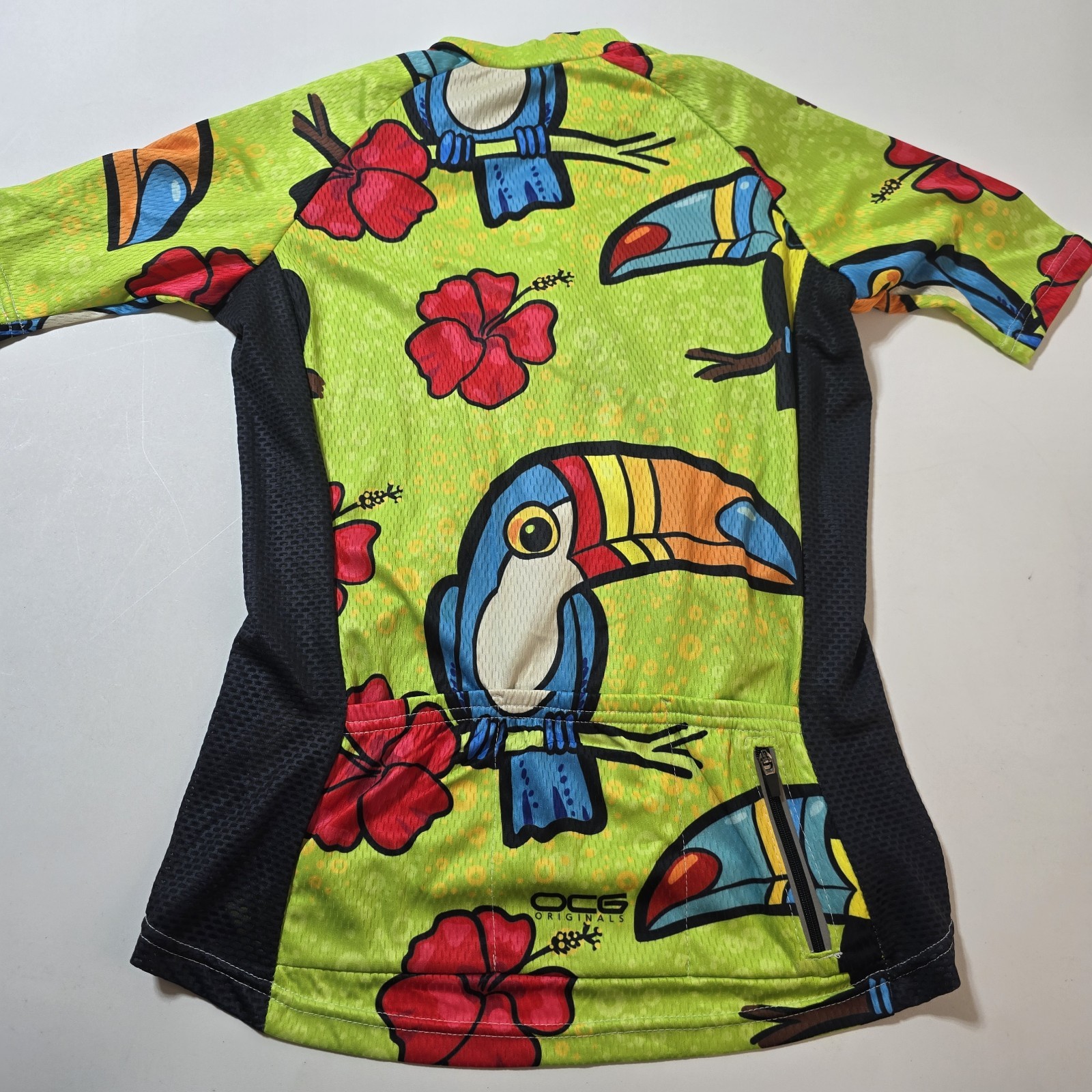 NWT Online Cycling Gear OCG Sleeveless Zip Up Cycling Jersey Men’s XXS Birds