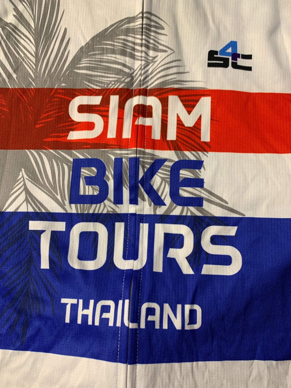 RARE BIKE CYCLING MEN SHIRT JERSEY SIAM BIKE TOURS THAILAND S4C ORIGINAL SIZE L
