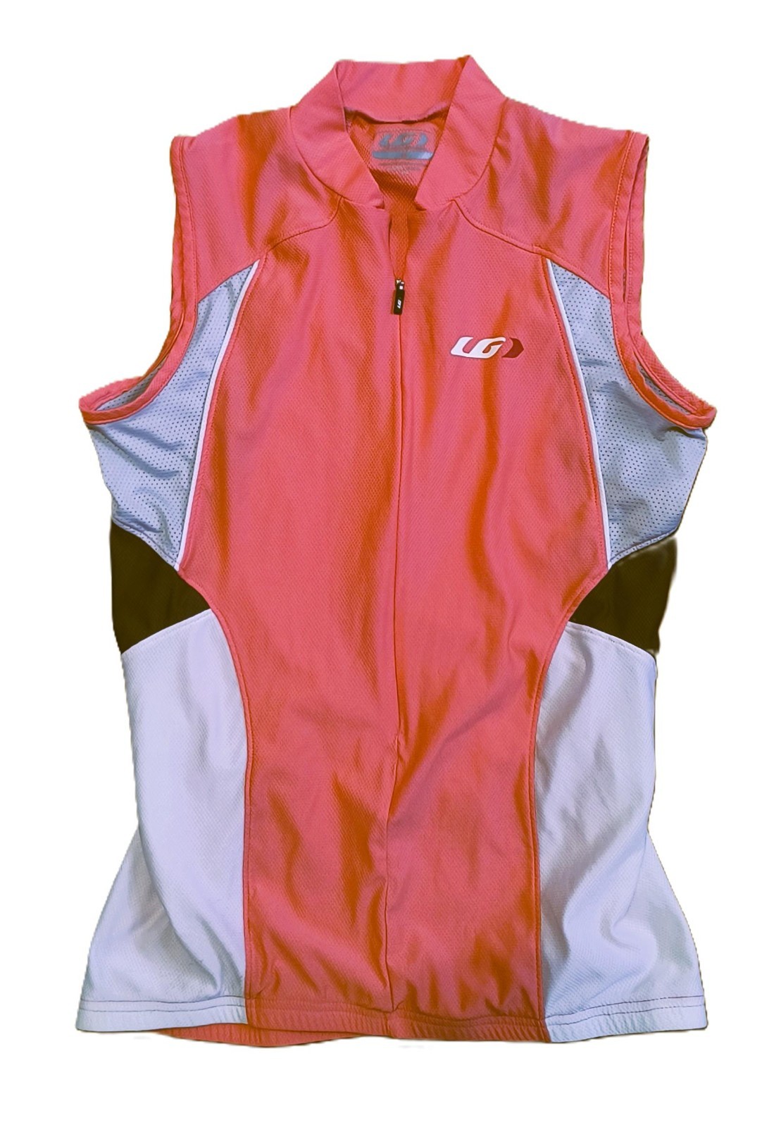Louis Garneau Men’s Cycling Jersey Size Medium Sleeveless Multicolor Zip Close