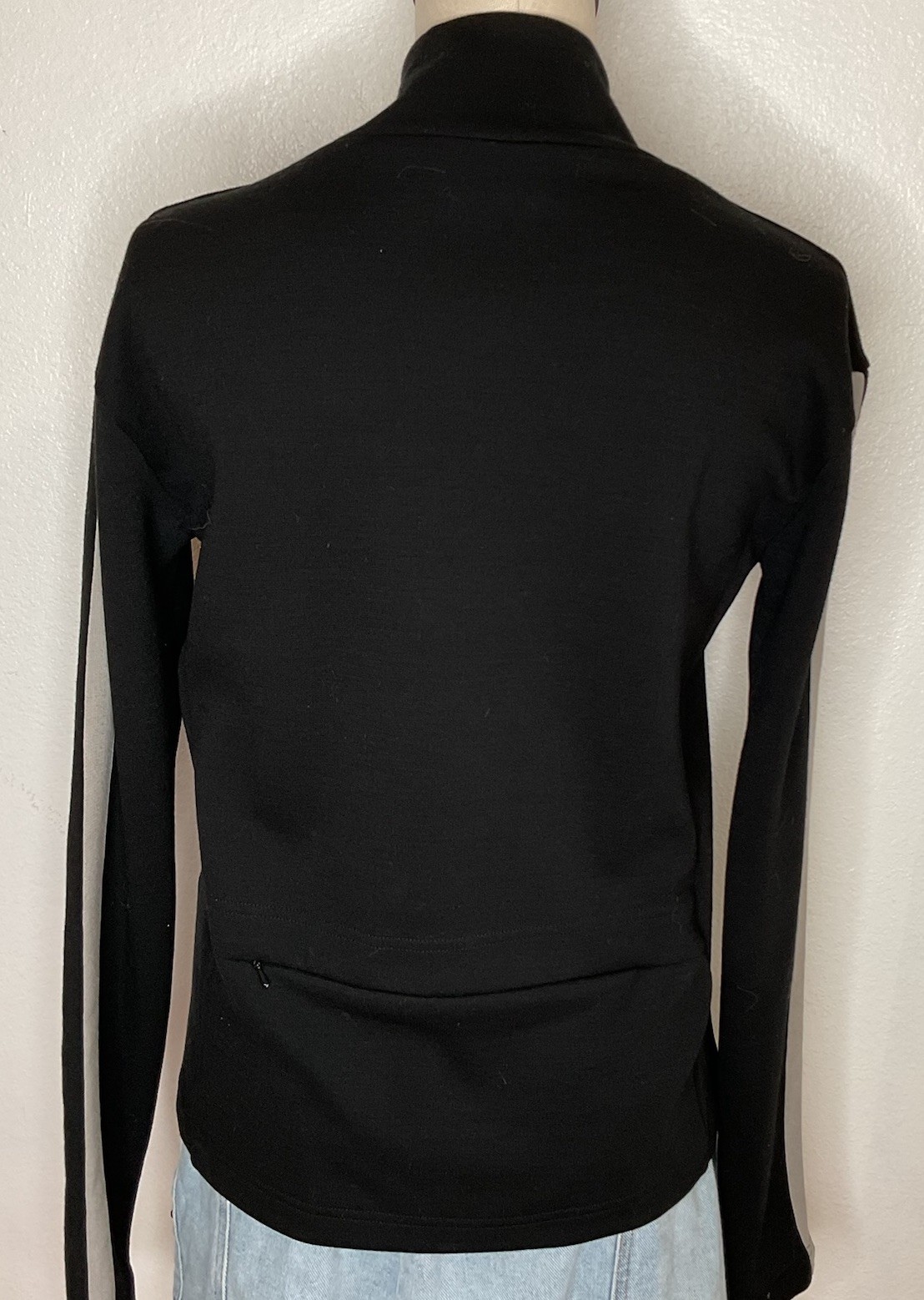 Hincapie Sportswear Merino Wool Black Sweater Jacket Cycling Full Zip Men Medium