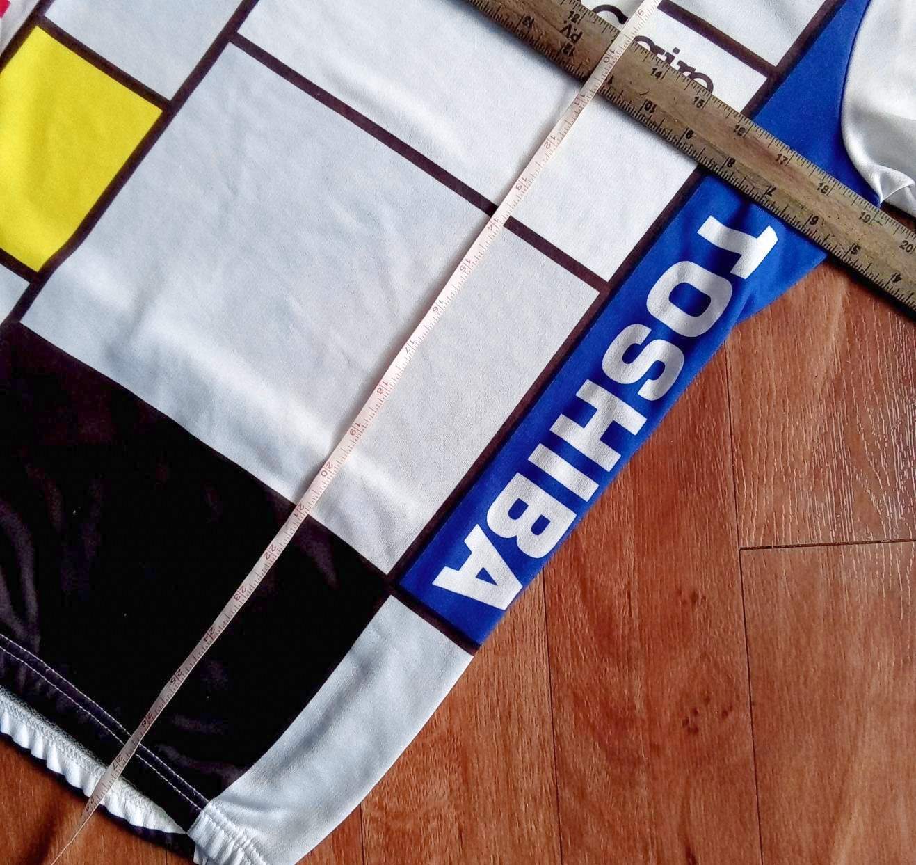 RARE VTG 1987 La Vie Claire Toshiba Look Wonder Cycling Jersey Maillot — Size 4