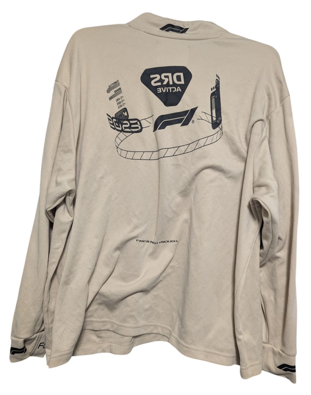 Formula 1 X Pacsun Eco Apex Jersey Brown Tan Long Sleeve Graphic Shirt Mens XL